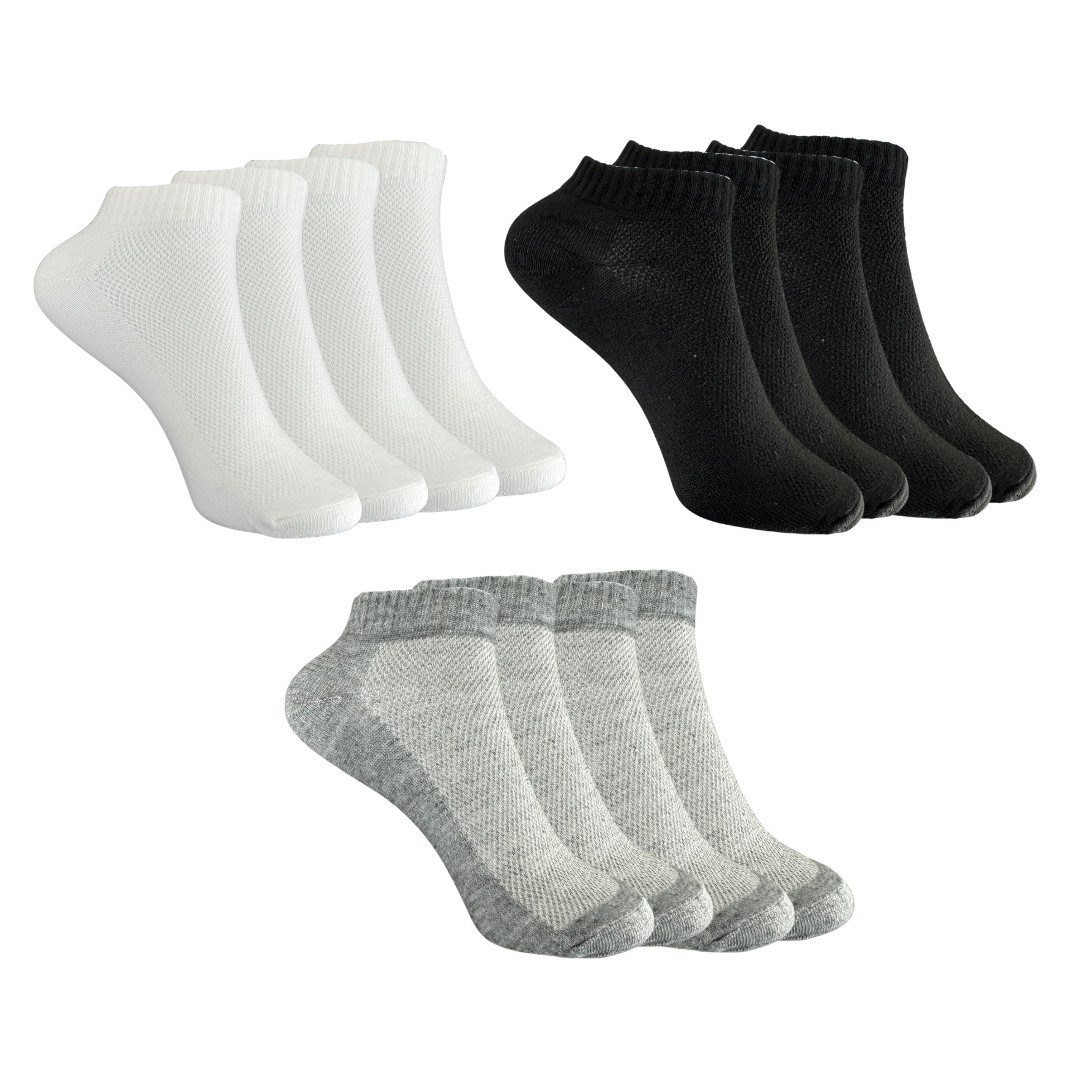 Low Cut Summer Solid Casual Breathable Socks (6 Pairs per Pack)
